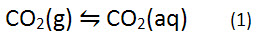 dissolution of carbon dioxide