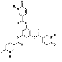 Text Box:
Figure 5: Phloroglucinol-based Tris Pyridone Ester
