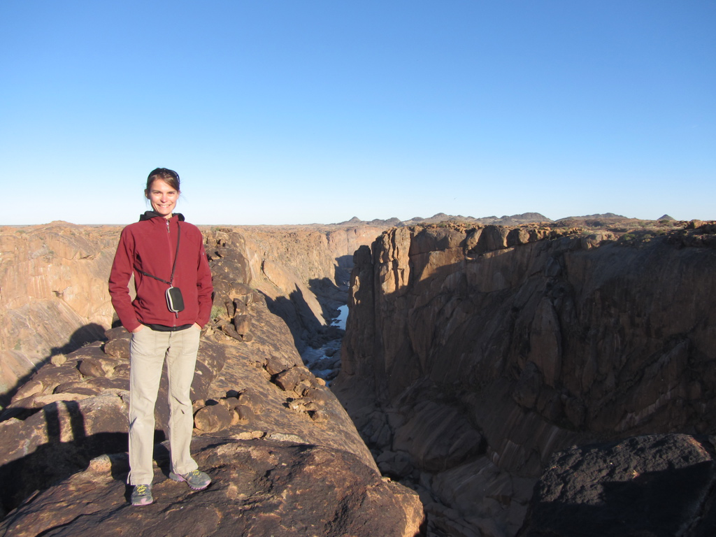 Dr. Flowers at Augrabies Falls on the Orange River, South Africa, within the Augrabies Falls National Park (2013)